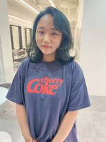 ギグスダブル 栄久屋大通店(gigs double)&nbsp;顔まわりカット/グリーンカラー