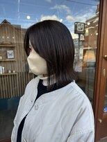 キュオンシア(CUEON. ciea)&nbsp;切りっぱなし×グレージュ