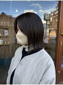 切りっぱなし×グレージュ