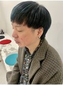 マッシュウルフ×ネイビーカラー
