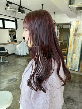 ザ オーダー(THE ORDER) ブラウンレッド/赤髪/ボルドーカラー/暖色カラー/韓国ヘア/艶髪