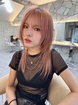 サイン 渋谷(SIGN)&nbsp;韓国ヘアーハッシュカットレイヤーカットグレージュブリーチ無し