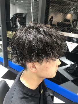 オーシャントーキョー(OCEAN TOKYO) メンズパーマツイスパ波巻きスパイラルマッシュセンターパート