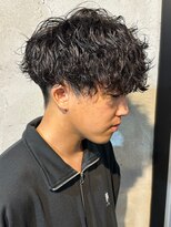 ニアウ 高崎店(Niau)&nbsp;波巻きスパイラルパーマメンズパーマメンズマッシュ群馬高崎眉毛