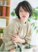 綾瀬/髪質改善/斜めバング×グレージュアッシュ!ボブパーマj