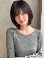 アフロート ルヴア(AFLOAT RUVUA)&nbsp;みねスタイル♪ 前下がり ひし形 ショートボブ 30代 40代 50代