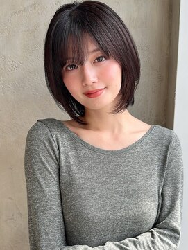 アフロート ルヴア(AFLOAT RUVUA) みねスタイル♪ 前下がり ひし形 ショートボブ 30代 40代 50代