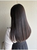 暗髪グレージュ