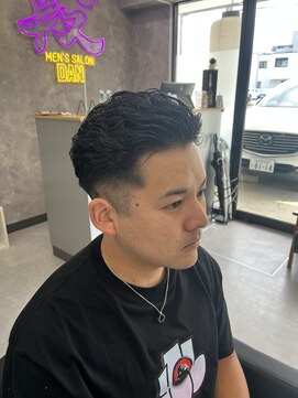 段 セット楽々!オールバックパーマ!