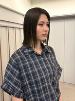 ローレンアオ(LOREN AO)&nbsp;【LOREN AO】グレージュ/切りっぱなしボブ