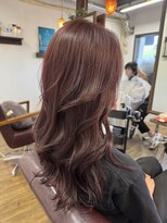 ソヨ ヘアー ミュージアム(Soyo Hair museum)&nbsp;韓国風ロングレイヤー×PINK