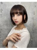 切りっぱなしボブ/神楽坂/新宿