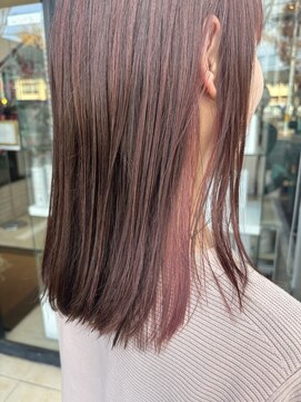 ロイヤルエムシー(MC) 透明感ピンクブラウン×さりげインナーカラー