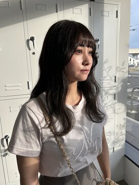 ノートエートル 西金沢(Nought etre) 顔まわりレイヤー/ツヤ髪スタイル/コテ巻きスタイル