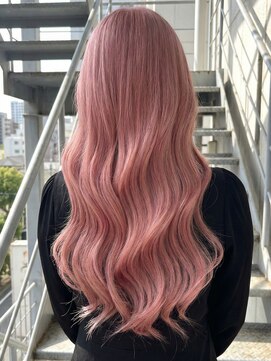 ローウェル(Rowel) ピンク/ハイトーン/レイヤーカット/ダブルカラー