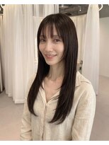 ハーツオオサカ(HE:ARTS OSAKA)&nbsp;韓国ナチュラル暗髪顔まわりレイヤーロング