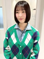 リル 四条河原町(LiLu)&nbsp;切りっぱなしボブ外ハネボブくびれボブ大人ボブ小顔ボブ