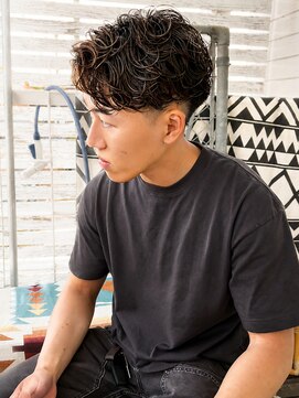 ユイマァルスロウ 倉敷(YUIMARLSLOW) 倉敷メンズカット20代30代40代ニュアンスパーマ刈り上げショート