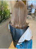 ◎憧れミルクティーベージュ×レイヤーボブ uiic umeda 白井舞美
