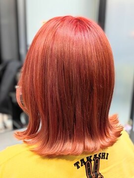 ヘアースタジオ ジェイワン(hair studio J ONE) 20代30代/オレンジ/大人ボブ/くびれボブ/外ハネボブ/ミディアム