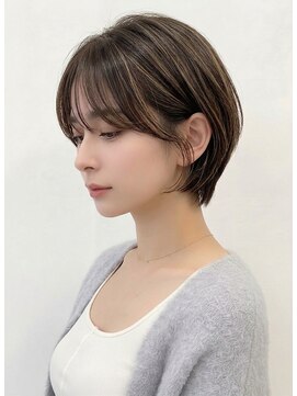 キュレア(C..ure.are) 透明感夏カラー大人可愛い似合わせカット×くびれショートボブ