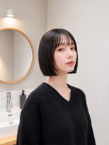 フォト 新宿三丁目(foto)&nbsp;髪質改善縮毛矯正地毛風ストレート切りっぱなしボブ