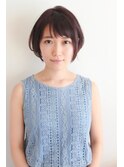 大人カワイイ小顔ショートボブ