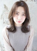 大人可愛い「センター分け前髪」&「くびれヘア」ルヴア新宿