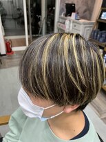 リ シャルム バイ エニーハウ 南七日町店(Re charm by anyhow)&nbsp;抜きっぱなしハイライトカラー