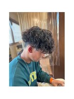 グラスバイネオリーブ 大倉山駅前店(grace by neolive)&nbsp;MEN'SHAIR/アップバング/ハイライト/束感ショート/波巻き