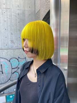 トリックストア(TRICK STORE) 【心斎橋】【デザインカラー】☆キイロ ボブ☆