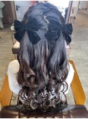 可愛いモテ愛されナチュラル巻きおろしハーフツイン