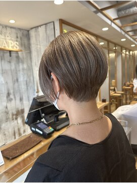 クラップス 京急富岡(CLAPS) ミルクティーベージュダブルカラーインナーカラーケアブリーチ