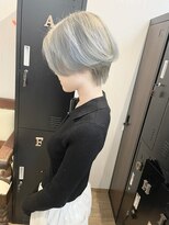 ギフト ヘアー サロン(gift hair salon) 【ハイトーンホワイトシルバーブリーチ】原口健伸