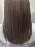 大人かわいい前髪セシルカットココアブラウンフリンジウェーブ