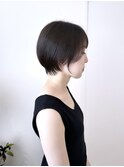 20代大人女性の横顔美人ショート/ボブ目ショート【玉川沙希】