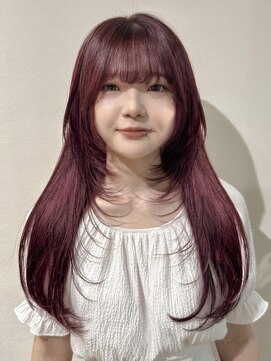 ゼスト 中野店(ZEST) 【ZEST中野/chihiro】ブリーチ1回でワインレッド