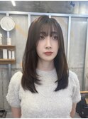 ダブルカラー/大人ボブ/黒髪スタイル/髪質改善/縮毛矯正