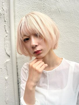 ミエルヘアーブラン(miel hair blanc) ハイトーン　ボブ