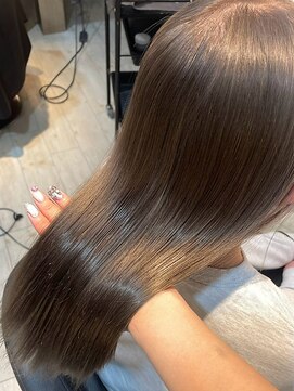 インク サカエ(inq sakae) 髪質改善/ダブルカラー/オリーブブラウン