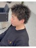カット+スパイキーパーマ［静岡/メンズカット/メンズパーマ/メンズ/眉毛］