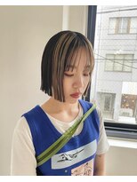 エンドリンク(endlink)&nbsp;ミニウルフチェリーブラウンボブショートミルクティーベージュ