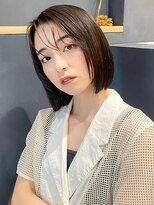 ラミエバイメルト 下北沢(lamie by melt)&nbsp;花田/ミニボブオリーブベージュ透明感カラー下北沢顔周り前髪