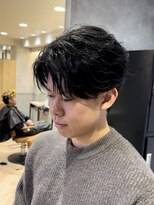 曲がる縮毛矯正専門店 バイ レイズ 名駅(曲がる縮毛矯正専門店 by RAYS) フェザーパーマ センターパート襟足ありK