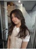 くびれロング/オリーブカラー/髪質改善/ミネコラ/ケアブリーチ