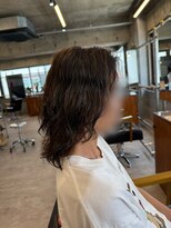 タメ(tame-)&nbsp;サーフカール/フェザーパーマ/ブルーブラック【都賀/メンズ】