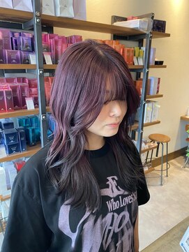 シモン(SIMON) エンドカラー/赤×黒/半田/知多/半田美容室/知多美容室