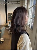 大人可愛い大人美人くすみカラーアッシュグレーベージュ