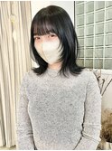 20代30代ミディアムレイヤーカット顔周りカット似合わせ前髪