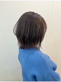 ボブ×ラベンダーベージュ